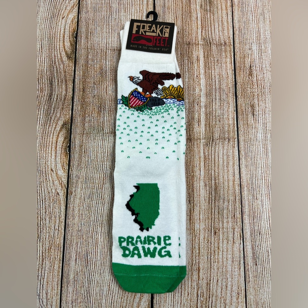 Freaker Feet Socks Made In USA Prairie Dawg  Eagle Men 4-13 Women 6-14